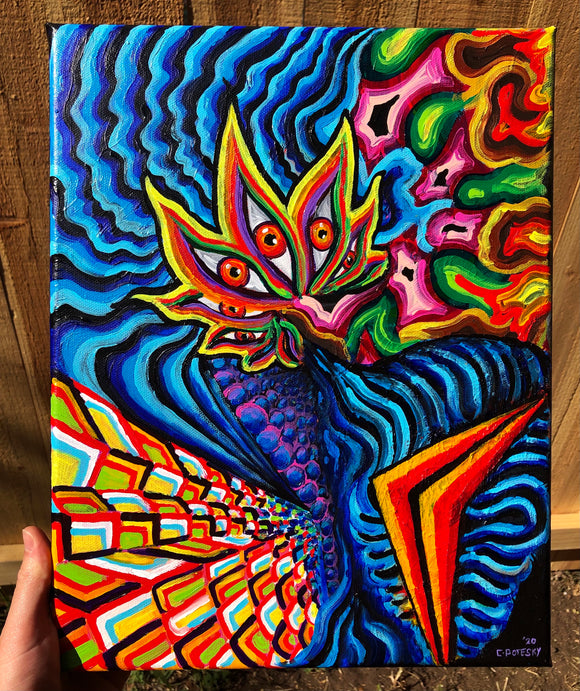 Down the Pathway Original Painting