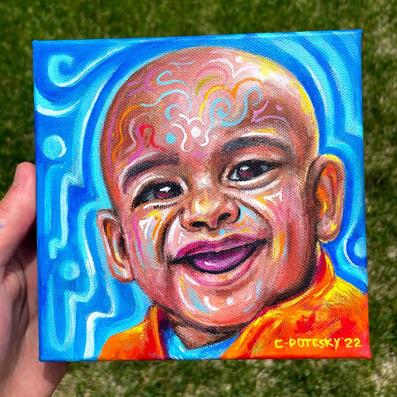 Trippy Baby Original Painting