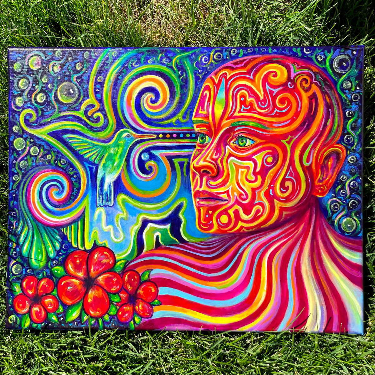 Earthly Encounter Original Painting – Art by Charlie Potesky