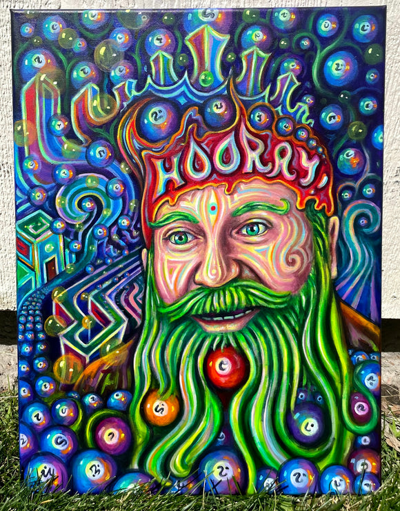 Victory Gnome Original Painting