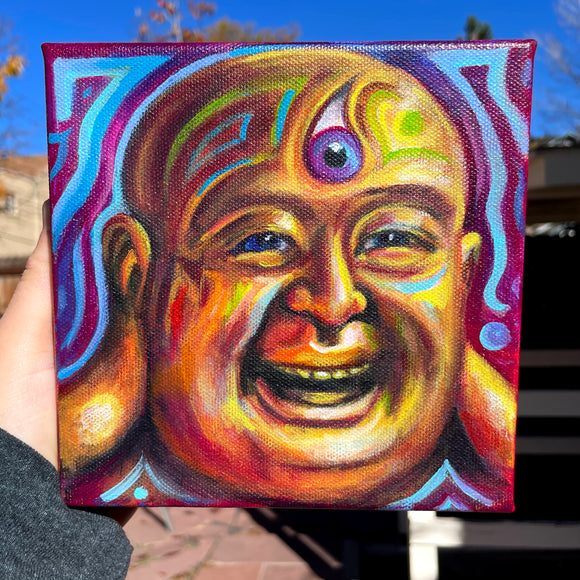 Laughing Buddha Original Painting